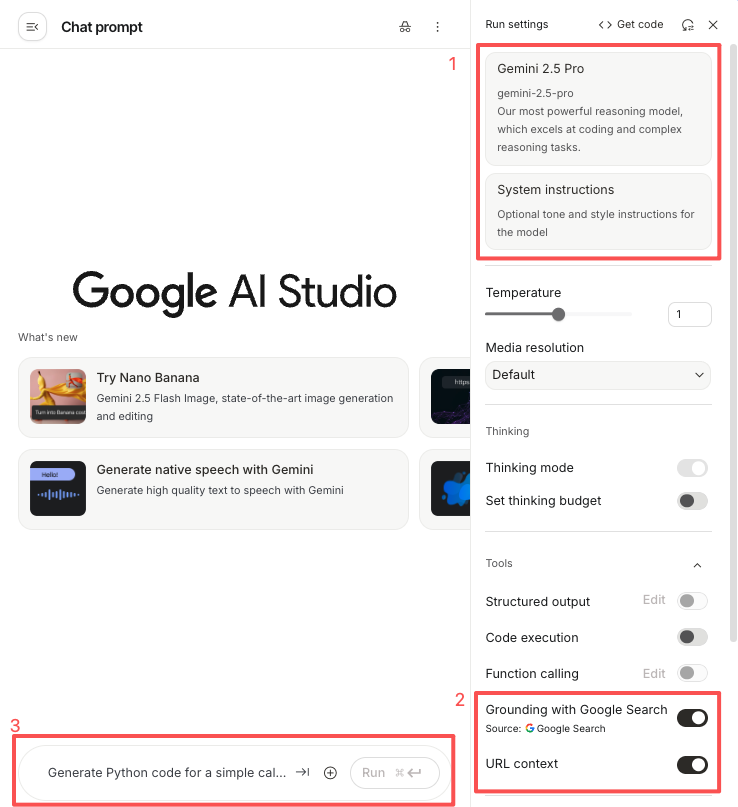 google ai studio
